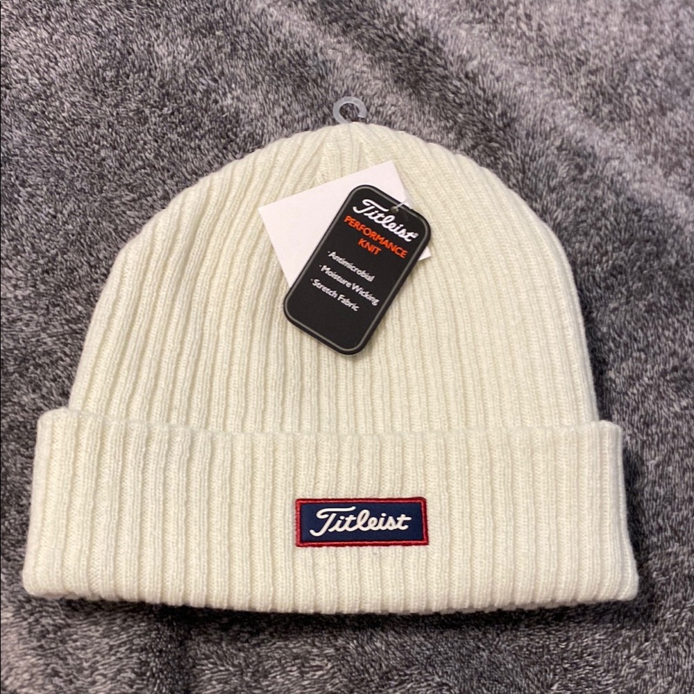 Titleist White Knit Beanie